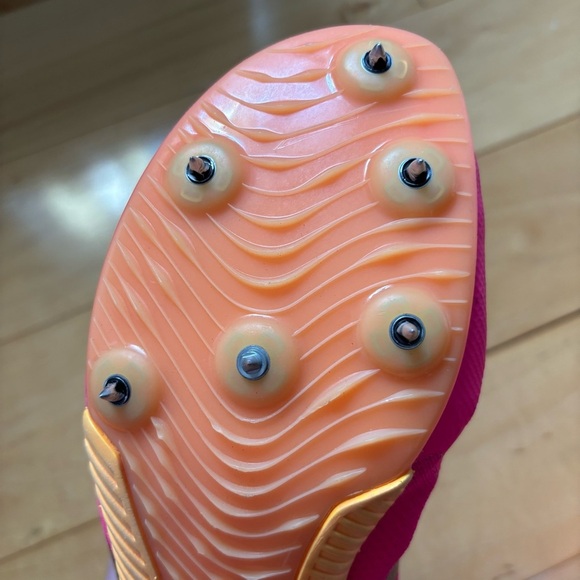 Nike Zoom Rival Track and Field Spikes Mens Size 11 Pink Orange Running Race - Picture 10 of 10